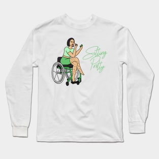 Sitting Pretty in Green 3 Long Sleeve T-Shirt